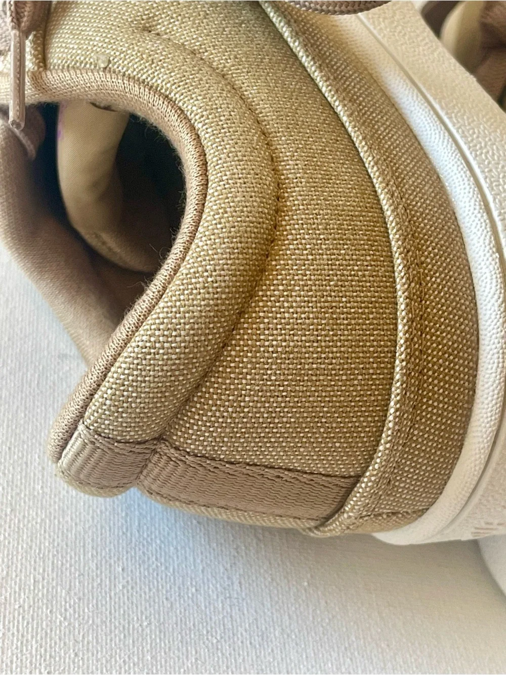 NEW ALLBIRDS CANVAS PACERS HAZY BEIGE SKATER CHIC SNEAKER WOMENS SIZE 6 - Picture 7 of 14